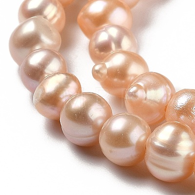 Natural Cultured Freshwater Pearl Beads Strands PEAR-L033-05A-01-1