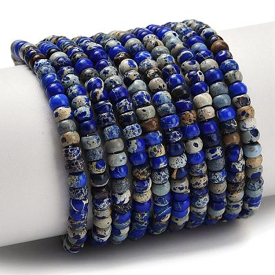 Dyed Natural Imperial Jasper Beads Strands G-P600-A01-01B-1