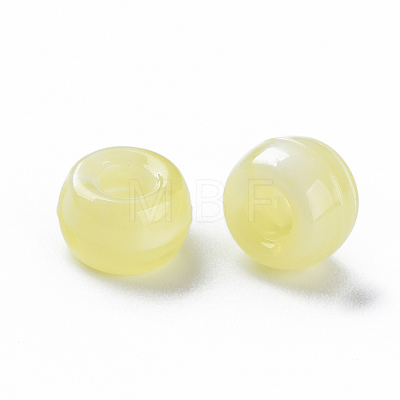 Acrylic European Beads MACR-S375-002B-08-1