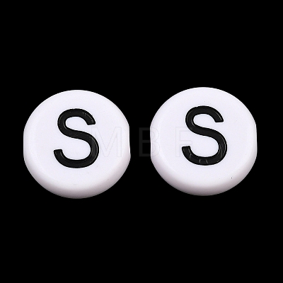 Opaque Acrylic European Beads AC-CBA3BDD-01S-1