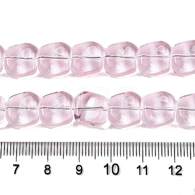 Electroplate Glass Beads Strands EGLA-N012-07F-1