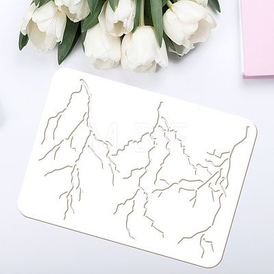Plastic Drawing Painting Stencils Templates DIY-WH0396-689-1