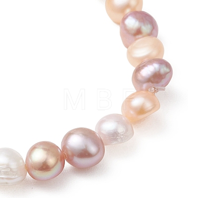 Natural Cultured Freshwater Pearl Beaded Stretch Bracelets for Women BJEW-JB13135-1