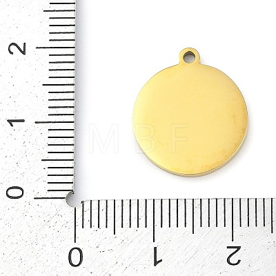 304 Stainless Steel Pendants STAS-F315-09G-01-1