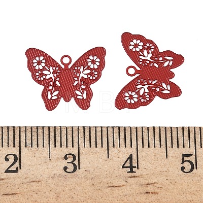 Spray Paint 430 Stainless Steel Charms STAS-C153-09K-1