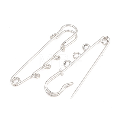 Iron Safety Pins Brooch Findings IFIN-Z005-02P-01-1