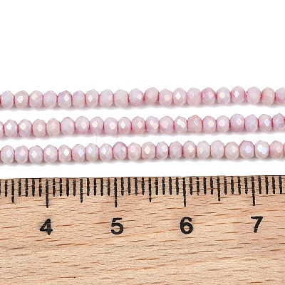 Electroplate Rondelle Glass Beads Strands GL-T021-2x2.5mm-17-20-1