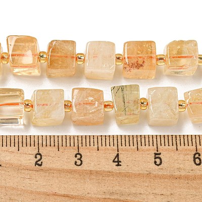 Natural Citrine Beads Beads Strands G-G053-B09-01C-1