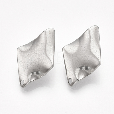 Non-Tarnish 304 Stainless Steel Stud Earring Findings STAS-S079-56B-1