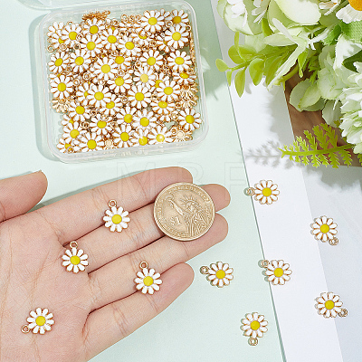 100Pcs Alloy Enamel Charms ENAM-BM0001-22-1