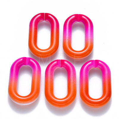 Two Tone Opaque Acrylic Linking Rings OACR-S036-006B-M03-1