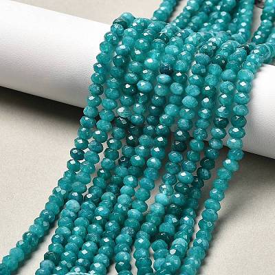 Dyed Natural Malaysia Jade Rondelle Beads Strands G-E316-2x4mm-29-1