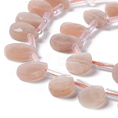 Natural Sunstone Beads Strands G-G805-B15-1