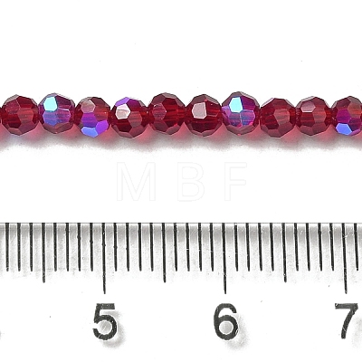 Electroplate Transparent Glass Beads Strands EGLA-A035-T3mm-L02-1