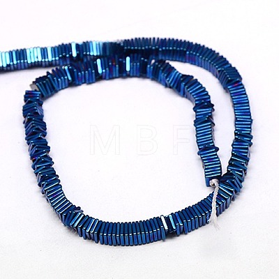 Electroplate Non-magnetic Synthetic Hematite Heishi Beads Strands G-J171A-4x4mm-07-1
