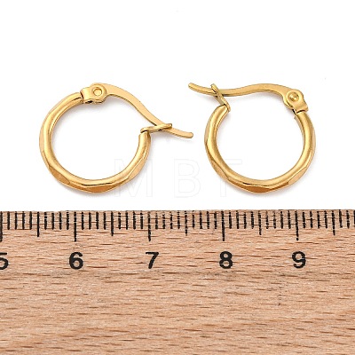 304 Stainless Steel Hoop Earrings EJEW-D195-M-1
