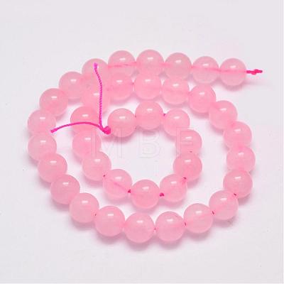 Natural Rose Quartz Beads Strands G-K126-J01-10MM-1