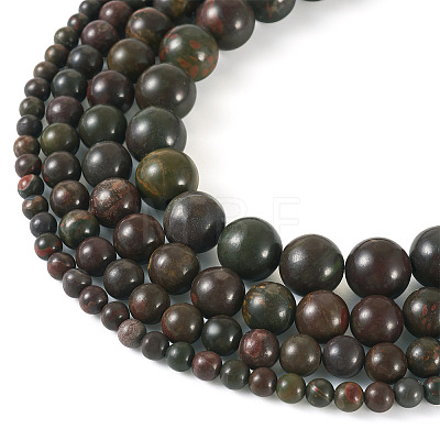 4 Strands 4 Styles Natural Polychrome Jasper & Picasso Stone & Picasso Jasper Bead Strands G-TA0002-16-1