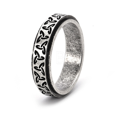 Rotatable Titanium Steel Finger Ring PW-WGB0425-18-1