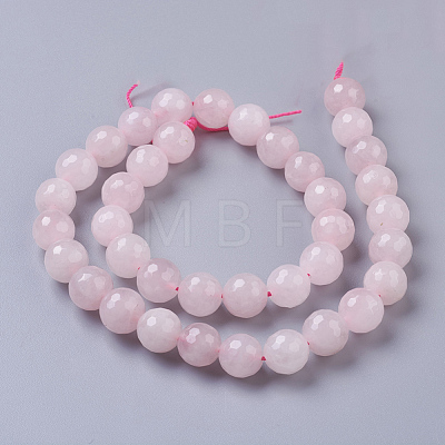 Natural Rose Quartz Beads Strands X-G-D840-20-10mm-1