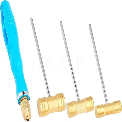 Brass Jewelry Hammers Set TOOL-WH0019-84-1