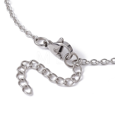 Crystal Holder Cage Necklace X-NJEW-JN04585-1