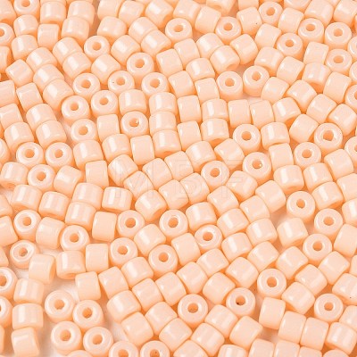 Opaque Baking Paint Glass Seed Beads SEED-T008-02C-1