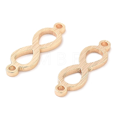 Brass Laser Cut Infinity Connector Charms KK-U028-10G-1