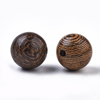 Natural Wenge Wood Beads WOOD-TA0002-01B-1