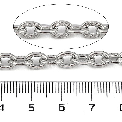 Non-Tarnish 304 Stainless Steel Link Chains CHS-A013-06P-1