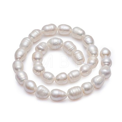 Natural Cultured Freshwater Pearl Beads Strands Rice A23TR011-1