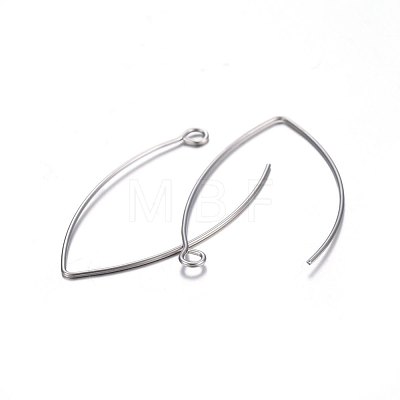 304 Stainless Steel Earring Hooks STAS-P210-16P-02-1