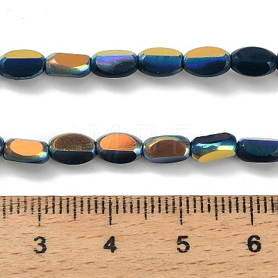 Electroplate Opaque Glass Beads EGLA-H112-06-HR05-1