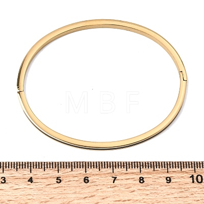 304 Stainless Steel Enamel Hinged Bangles for Women BJEW-D408-39G-1