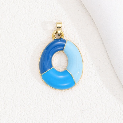 Alloy Enamel Pendants ENAM-S023-01G-O-1