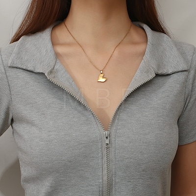 304 Stainless Steel Pendant Necklaces LS-NJEW-G120-02G-1