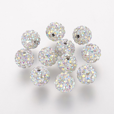 Polymer Clay Rhinestone Beads LS-RB-K050-8mm-C30-1