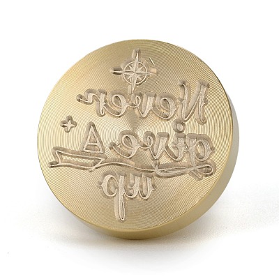 Brass Retro Wax Sealing Stamp AJEW-F045-C12-1