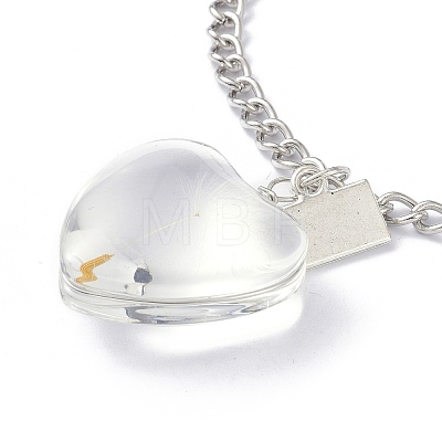 Dandelion Seed Wish Necklace for Teen Girl Women Gift NJEW-Z014-02P-1