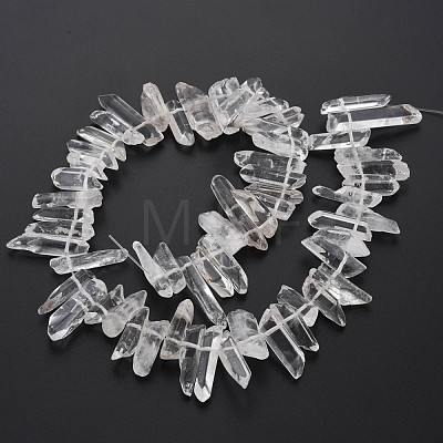 Natural Quartz Crystal Beads Strands G-R435-09F-1