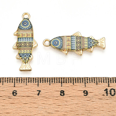 Alloy Enamel Pendants FIND-C037-16G-09-1-1