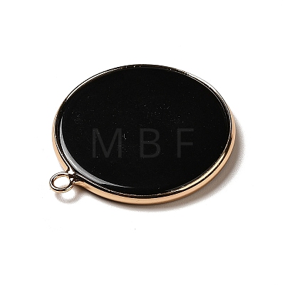 Natural Obsidian Pendants X-G-A213-01G-01-1