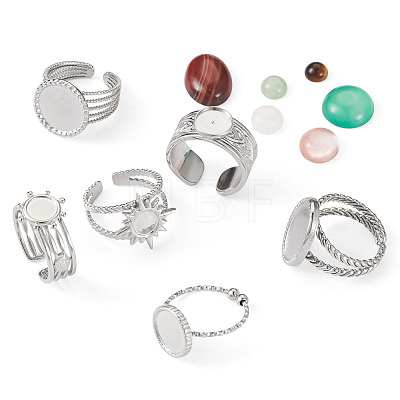 DIY Gemstone Ring Making Kit DIY-TA0005-21-1