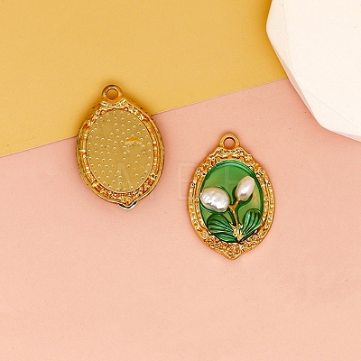 Alloy Enamel Pendants PW-WG4682B-08-1