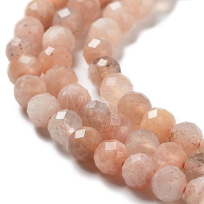 Natural Peach Moonstone Beads Strands G-J400-E16-02-1