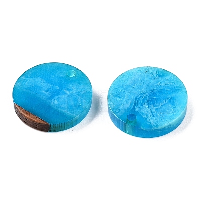 Opaque Resin Pendants RESI-T058-03B-1