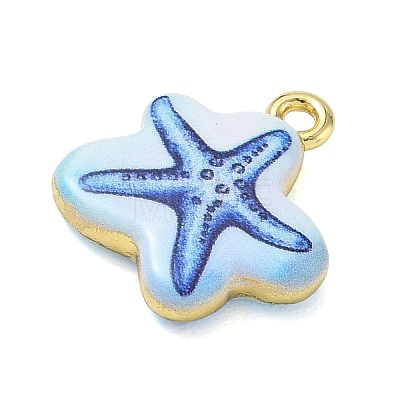 Printed Brass Pendants KK-CBAF4A6-01G-04-1