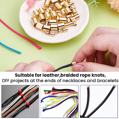 Brass Cord Ends KK-CN0003-47G-1