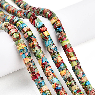 Natural Imperial Jasper Beads Strands G-N344-41C-1
