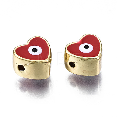 Alloy Enamel Beads PALLOY-Q441-036A-RS-1